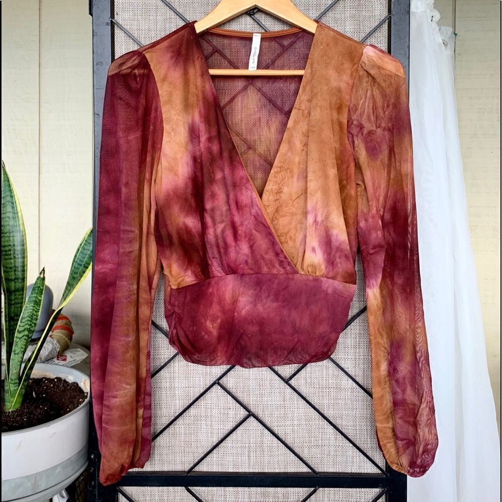 Chocolate Long Sleeved Fashion Top Small